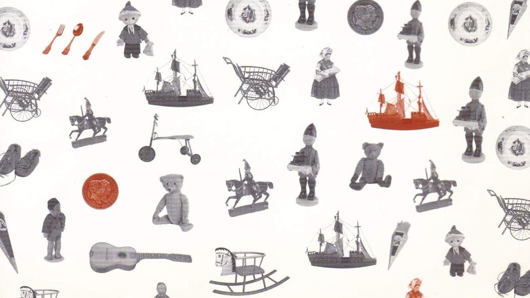 KI generiert: Das Bild zeigt ein Buchcover mit der Aufschrift "Dresden, deine Kinder" und Illustrationen von Kinderspielzeugen, die über das Cover verteilt sind. Der Fokus liegt auf Kindheit in Dresden, sowohl in der Vergangenheit als auch in der Gegenwart.