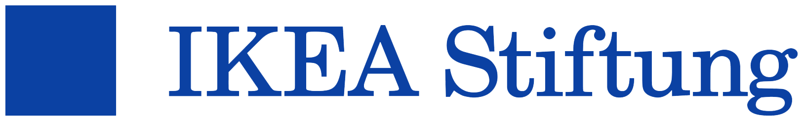 KI generiert: Das Bild zeigt das Logo der "IKEA Stiftung" mit dem Markenzeichen von IKEA und dem blauen Schriftzug "IKEA Stiftung". Der Hauptinhalt des Bildes ist die visuelle Identifikation der Stiftung von IKEA.