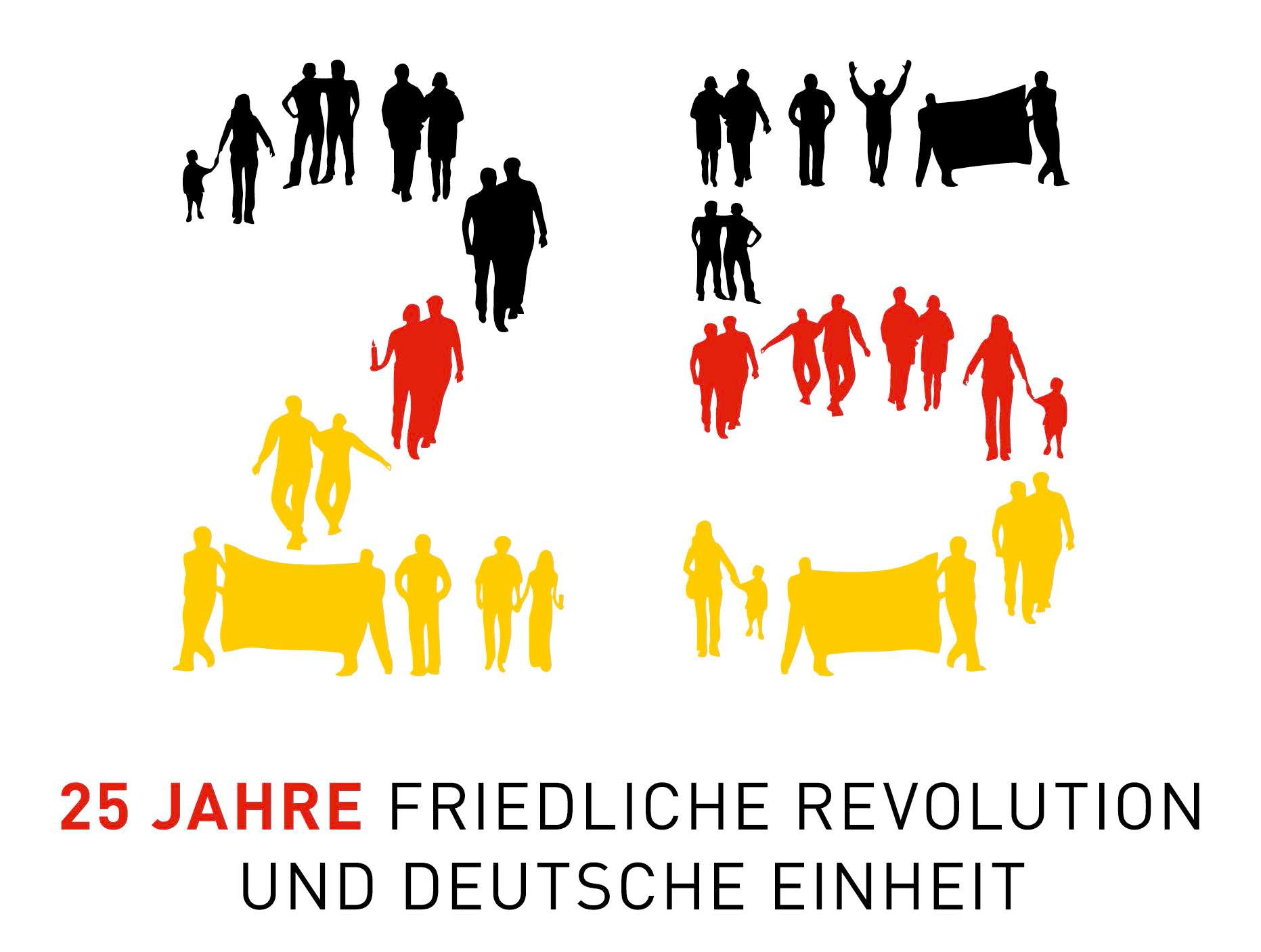 Logo 25 Jahre Friedliche Revolution und Deutsche Einheit