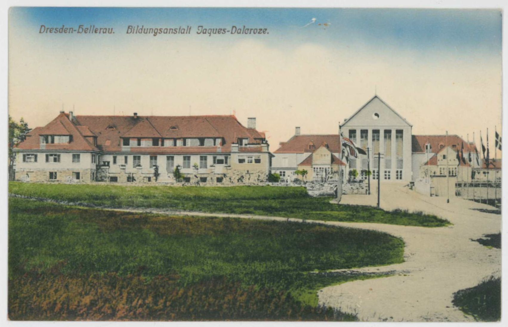 Postkarte mit Ansicht Dresden-Hellerau